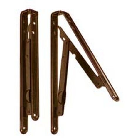 2PZ MENSOLE PIEGHEVOLI MARRONI - mm.300x300 colore marrone
