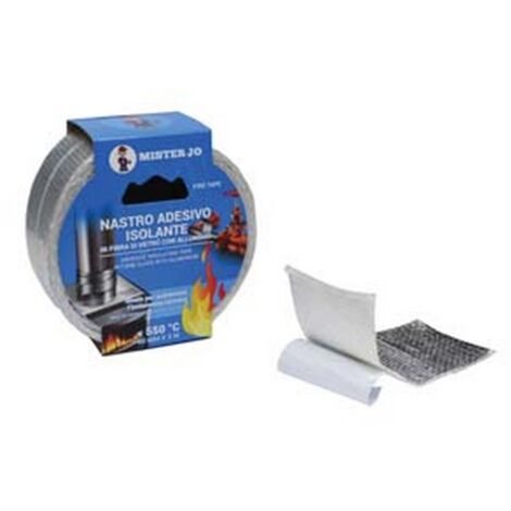 2PZ NASTRO ADESIVO ISOLANTE FIBRA VETRO + ALLUMINIO ALTE TEMPERATURE mm50 x 3