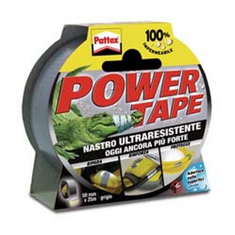 Image of 2BLISTER pattex nastro adesivo 'power tape' - MM.50H. in rotoli da MT.10 colore nero