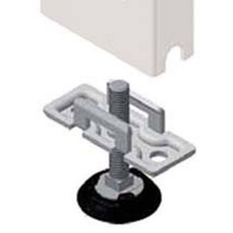 2PZ PIASTRA CON PIEDINO REGOLABILE - mm.60 p.x30 l.x50 h.
