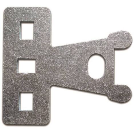 2PZ PORTALUCCHETTO PIANO VERTICALE ACCIAIO ZINCATO MM 8X110