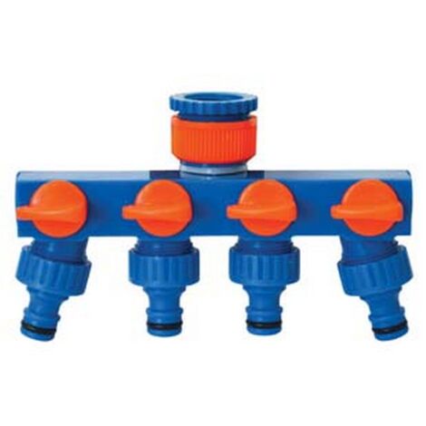 2PZ PRESA RUBINETTO 4 USCITE - cm.17,5x6,5x10,5 - peso gr.155