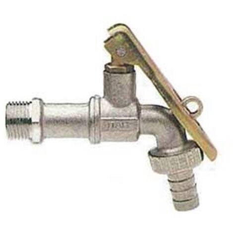2PZ RUBINETTO A SFERA CON MANIGLIA A LEVA CON PORTALUCCHETTO ART.144 - M 3/4" con portagomma F 3/4"