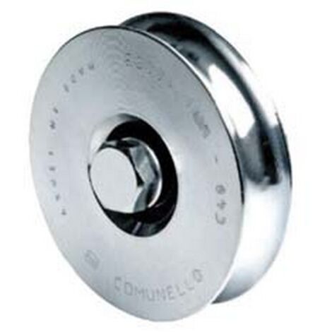 2PZ RUOTA CANCELLI GOLA SEMITONDA ART.310 - mm.60x20