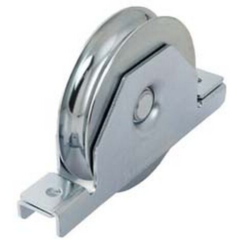 2PZ RUOTA CANCELLI GOLA TONDA 1 CUSCINETTO SFERA ART.425  mm100x24 binario