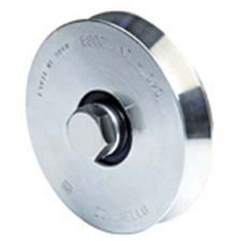 2PZ RUOTA CANCELLI GOLA V ART.300 - mm.80x34