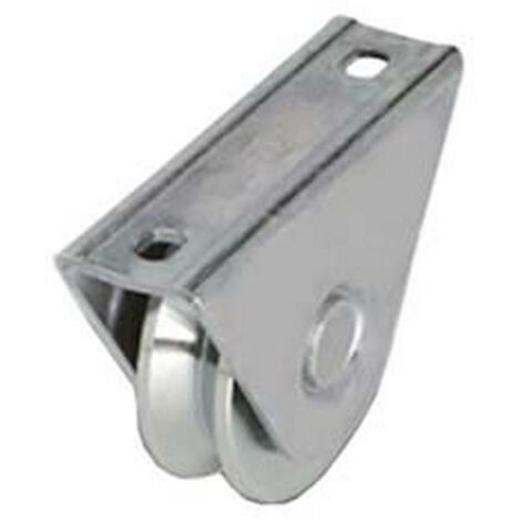 2PZ RUOTA CANCELLI GOLA V SUPPORTO CAVALLOTTO ART.412 mm80x24 portata