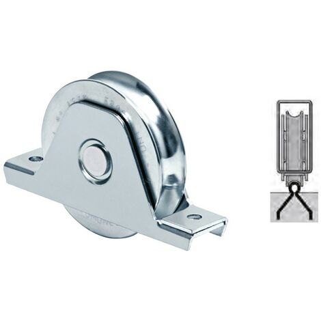 2PZ RUOTA PER CANCELLI GOLA A 'U' ART.337 Ã¸ 120