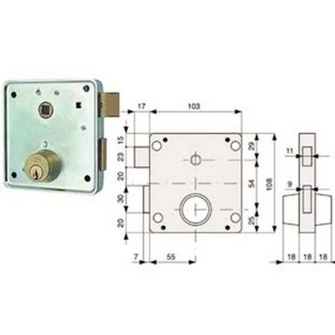 2PZ SERRAT. APPLIC. CANCELLI 2 MANDATE E SCROCCO SEPARATO + QUADRO CILINDRO FIS