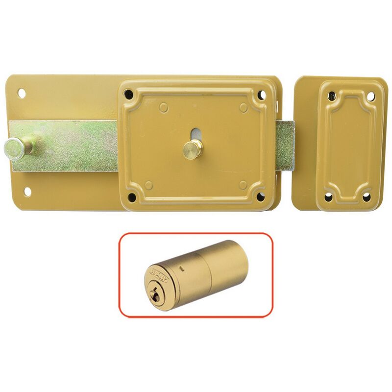 Image of 2PZ serratura ferroglietto 'p-cf' P60 - 6 MAND.E40 dx solo catenaccio