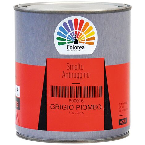 2PZ SMALTO ANTIRUGGINE 'COLOREA' Lt. 2,5   Nero lucido