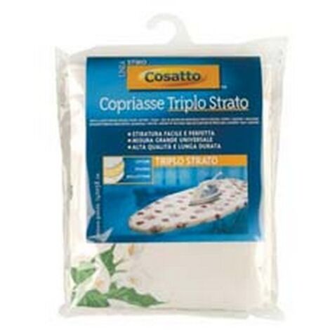 2PZ TELO ASSE DA STIRO TRIPLO STRATO  - cm.140x58