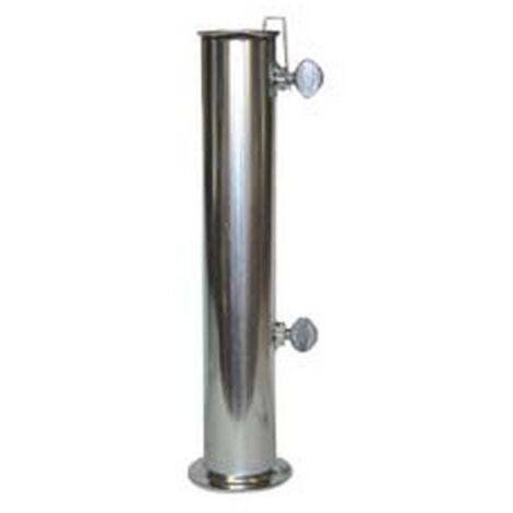 2PZ TUBO IN FERRO ZINCATO PER BASE OMBRELLONE - ø mm.55