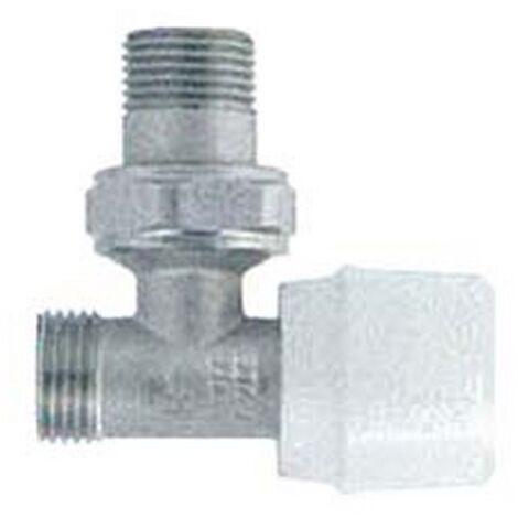 2PZ VALVOLA PER TERMOSIFONI AD ANGOLO MANUALE ART. 395 - M 1/2" M 1/2"