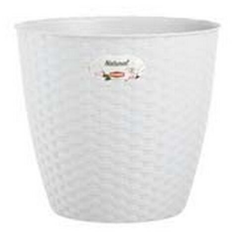 2PZ VASO NATURAL BIANCO - ø cm.24x22.2h. - lt.6.2