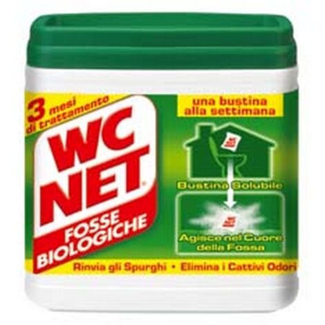 2PZ WC NET FOSSE BIOLOGICHE IN BUSTINE - 12 bustine solubili
