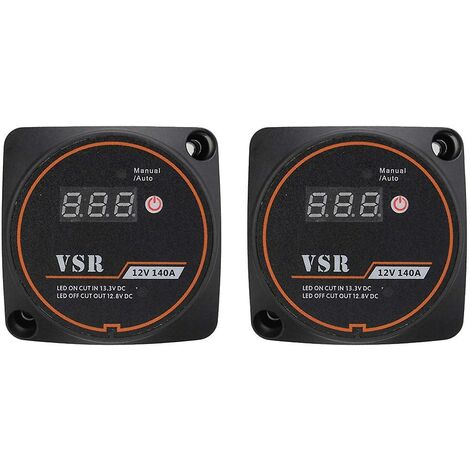 2set Digital Display Langlebig Dual Batterie Lsolator 12v 140a Spannung Empfindliche Split Lade Relais Fo