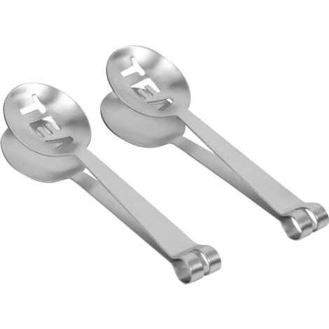 2st 12 CM Leichte Edelstahl Teebeutel Zange Squeezer Sieb Grip Home Küche Handwerk Werkzeug