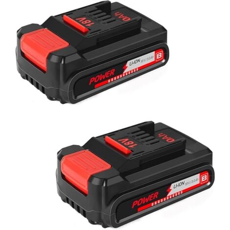 BSIOFF 2Stücke 3.0Ah Ersatz für Einhell Akku,für X Change 18V Akku 3.0Ah mit Intelligentem Indikator und 6 Sicherheitssysteme Kompatibel mit Allen 18V und Power X-Change
