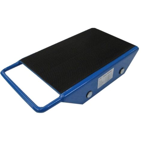 2T 8 Wheel Fixed Nylon Machine Skate - 2 Ton 2000KG Rubber Clad Dolly Mover