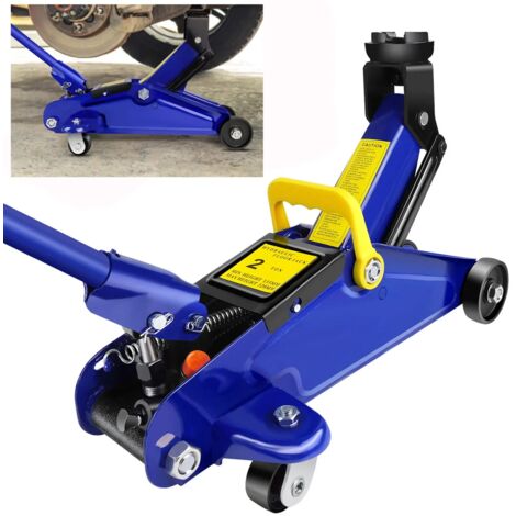 2Ton Réparation de voiture Petit cric hydraulique mécanique pour plancher Cric à roulettes Très résistant DIY
