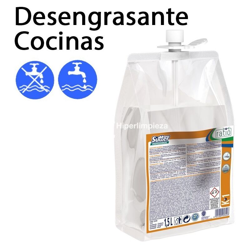 

2uds Desengrasante K1 para cocinas 1500 ml