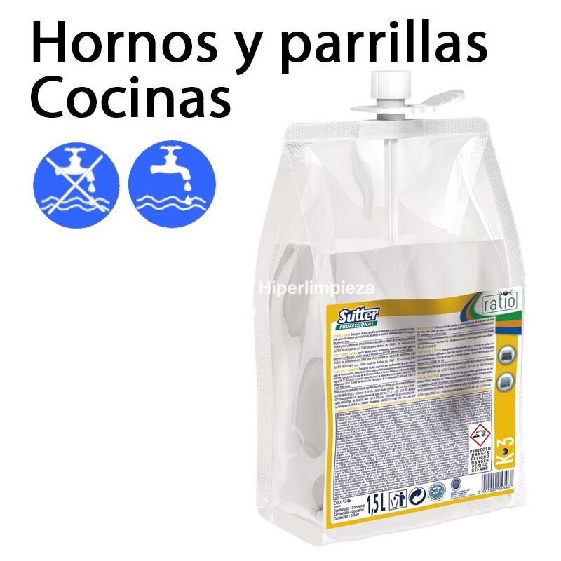 

Hiperlimpieza - 2uds Desengrasante K3 para hornos y parrillas 1500 ml