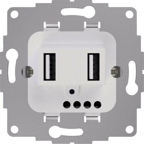 2USB chargeUp TAE USB AA Ladestation Glänzend Weiß / 19.0W / 3.8A