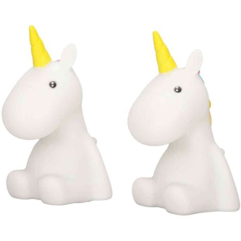 2Veilleuse individuelle pour enfants, motif licorne, veilleuse pour le sommeil des enfants