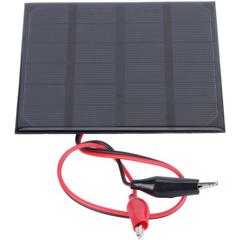 2W 6V Solarpanel mit Klemmen für DIY-Ladegeräte für Spielzeug und Lampen