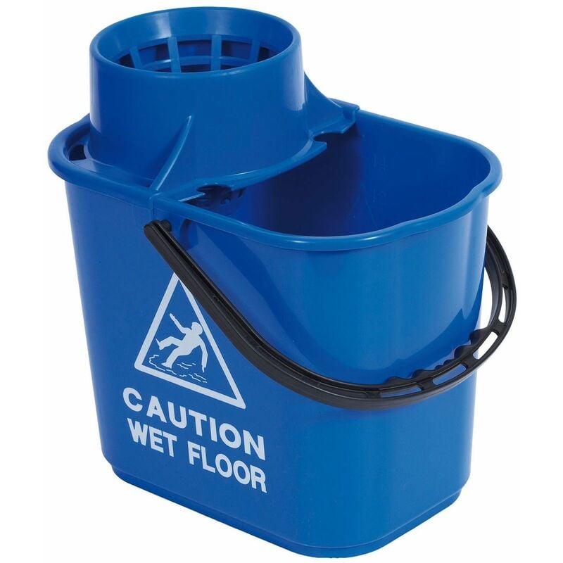 2work - Mop Bucket Wringer 15Lt Grn - CNT00066