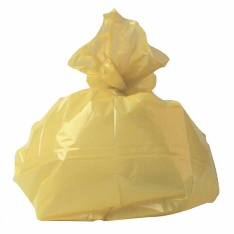 2Work Refuse Sack 10kg Ylw Pk200 - RY15581