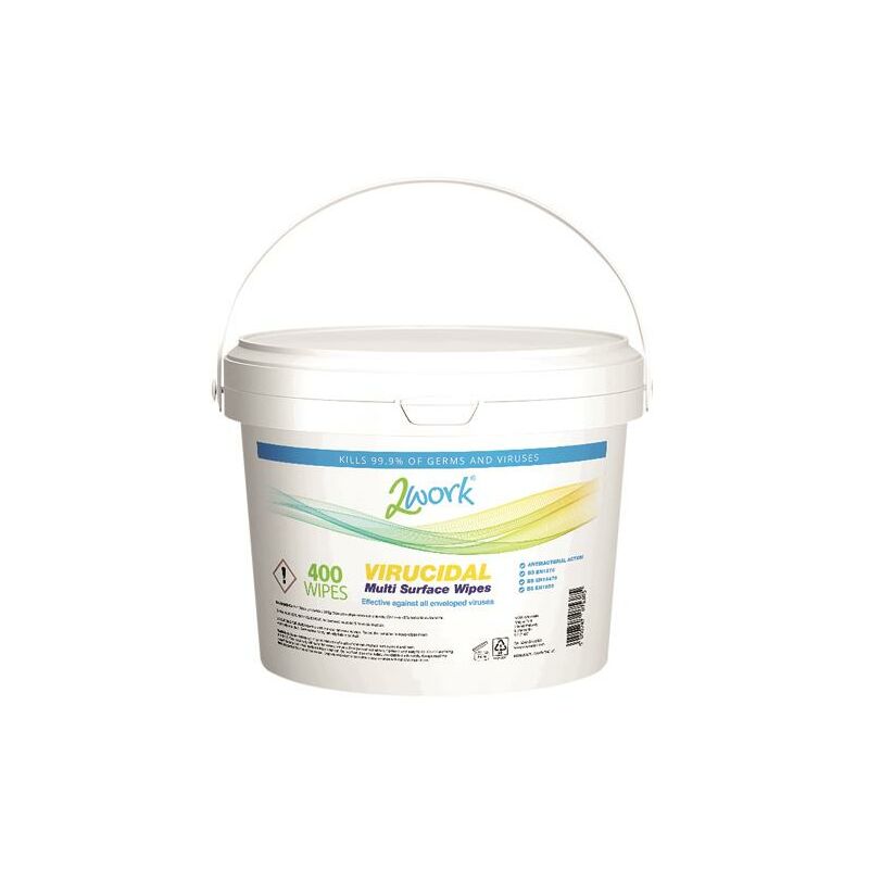 2work - Virucidal Surface Wipes Pk400