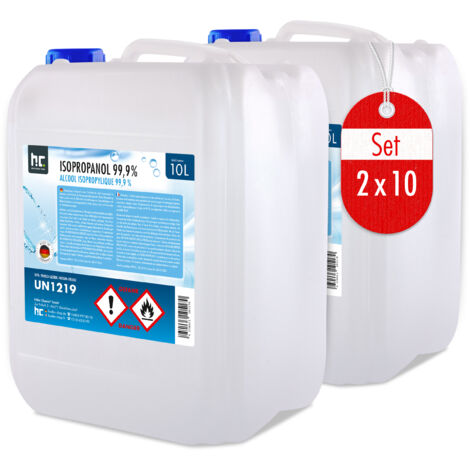 2x 10 L Isopropanol 99,9%