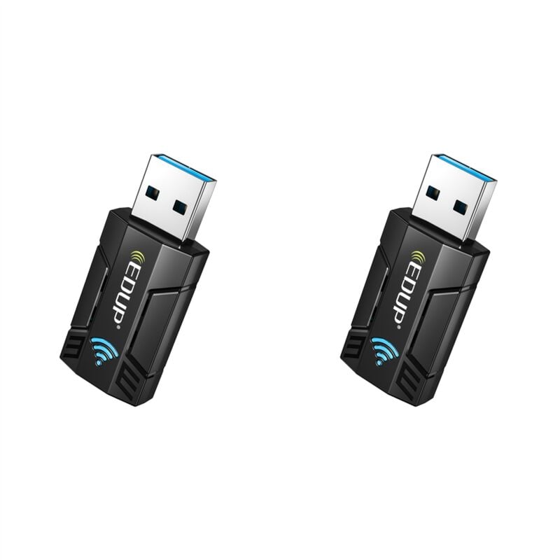 Tlily - 2X 1300M USB3.0 Carte Réseau Sans Adaptateur WiFi 2.4G Et 5G de Signal Stable Double Bande pour Ordinateur Portable Bureau