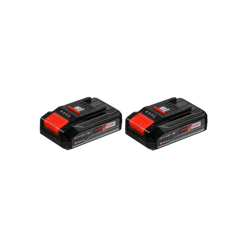 Original Double batterie 2,5Ah TwinPack Power X-Change (lithium-ion, 18 v, 2 x 2,5 Ah, compatible avec tous les appareils Power X-Change, système de