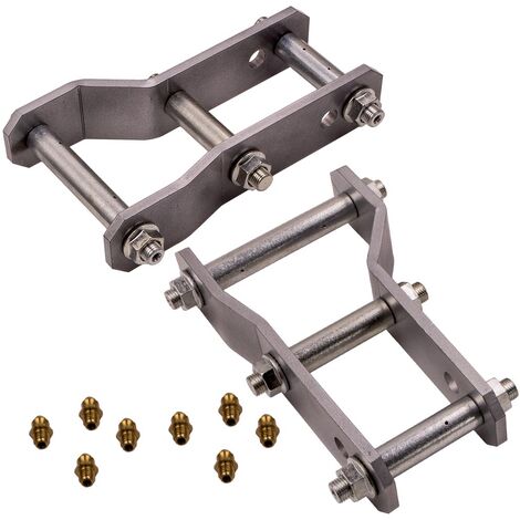 2x 2" 45-48mm Rear Extended Lift Up Greasable Shackles per Ford Ranger BT50