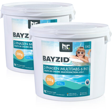 2x 5 kg BAYZID® 2-Phasen-Multitabs 200g 6in1