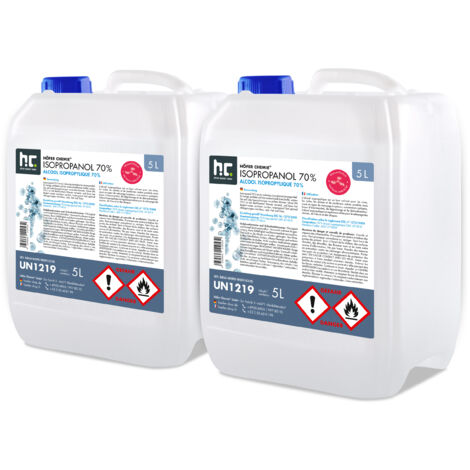 2x 5 L Isopropanol 70%