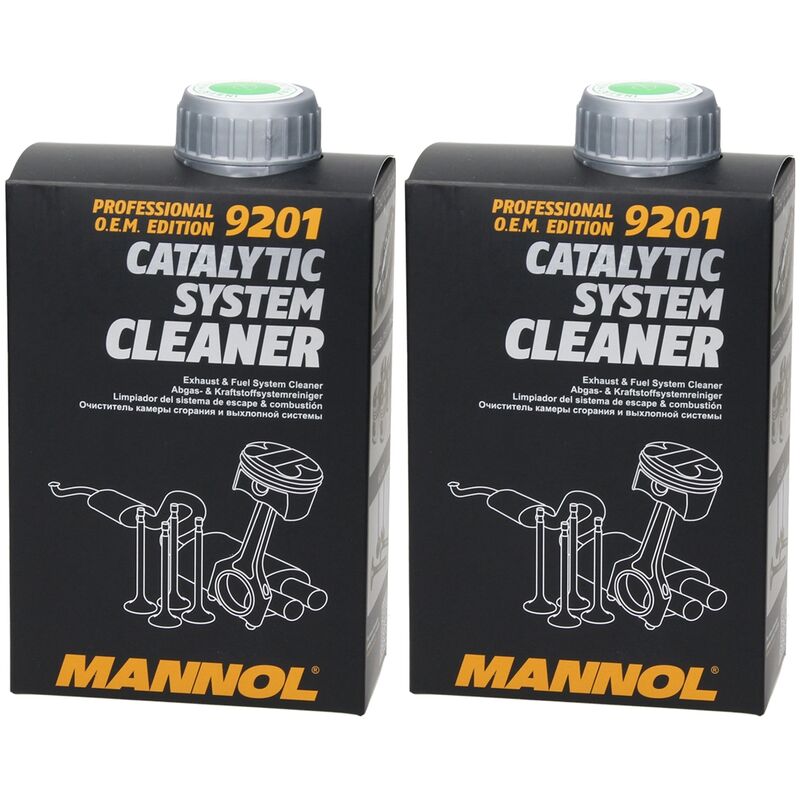 Image of Mannol 9201 Detergente per sistemi catalitici 2 x 500 ml, Detergente per sistemi di scarico e carburante, Detergente per sistemi catalitici,