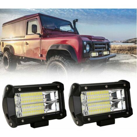 2x 72W LED Faretto da lavoro impermeabile IP67 Faretto da lavoro per autocarro - Nero