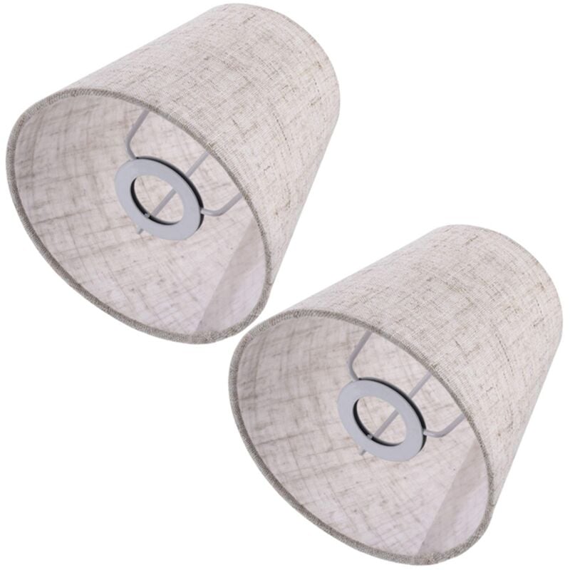 2X Abat-Jour en Tissu Couvercle de la Lampe Lustre Cache-PoussièRe Accessoire pour Table et Lampadaire