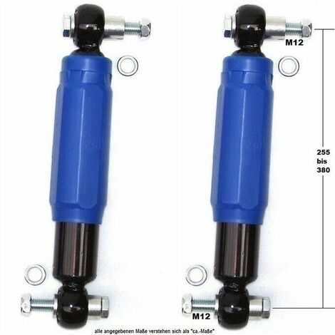 2x Achsstoßdämpfer A27510 Anhängerstoßdämpfer 1400/2800kg QUADRA blau Knott Alko