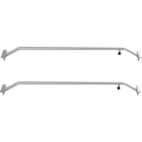 2x Alu-Bügel XL verstellbar 1320 - 2100mm für Anhänger Flach-Planen Planenstütze