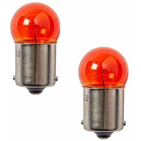 CYCLINGCOLORS 2x ampoule 12V 10W BA15S orange clignotant voiture tracteur éclairage universel lumière