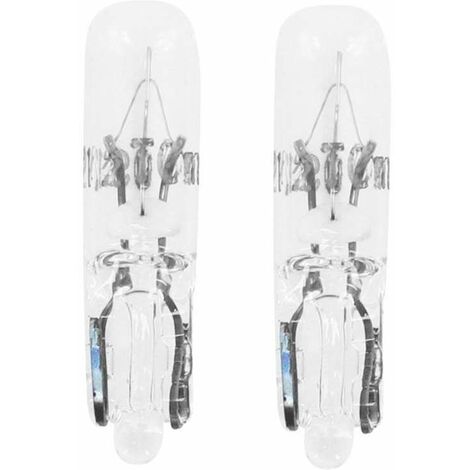 2x ampoule 12V 1,2W T5 W2x4,6D transparent wedge voiture tracteur remorque moto