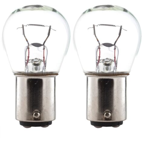 2x Ampoule 12V 15W BA15D transparente Voiture Remorque Tracteur Engin agricole Universel Eclairage Lumière