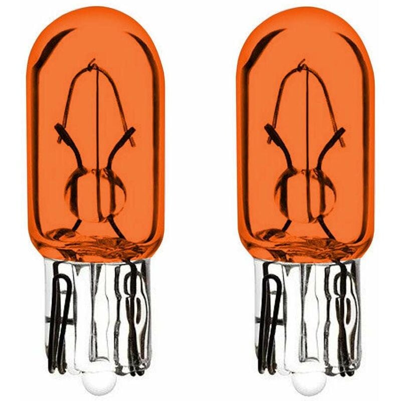 Cyclingcolors - 2x ampoule 12V 1.7W T6.5 W2.2x5.2D orange wedge compteur tableau de bord voiture moto scooter