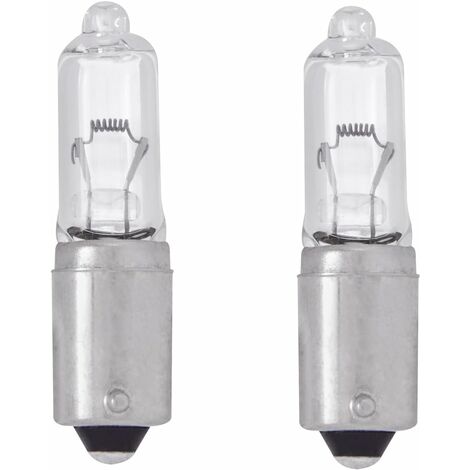 2x ampoule 12V 21W BAY9S transparent auto moto scooter universel éclairage lumière
