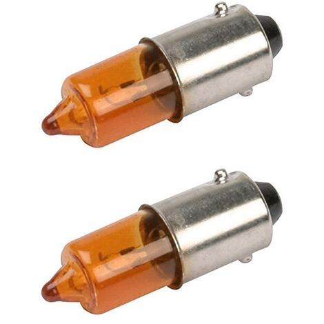 CYCLINGCOLORS 2x ampoule 12V 23W BA9S Orange angel eyes voiture moto scooter éclairage universel